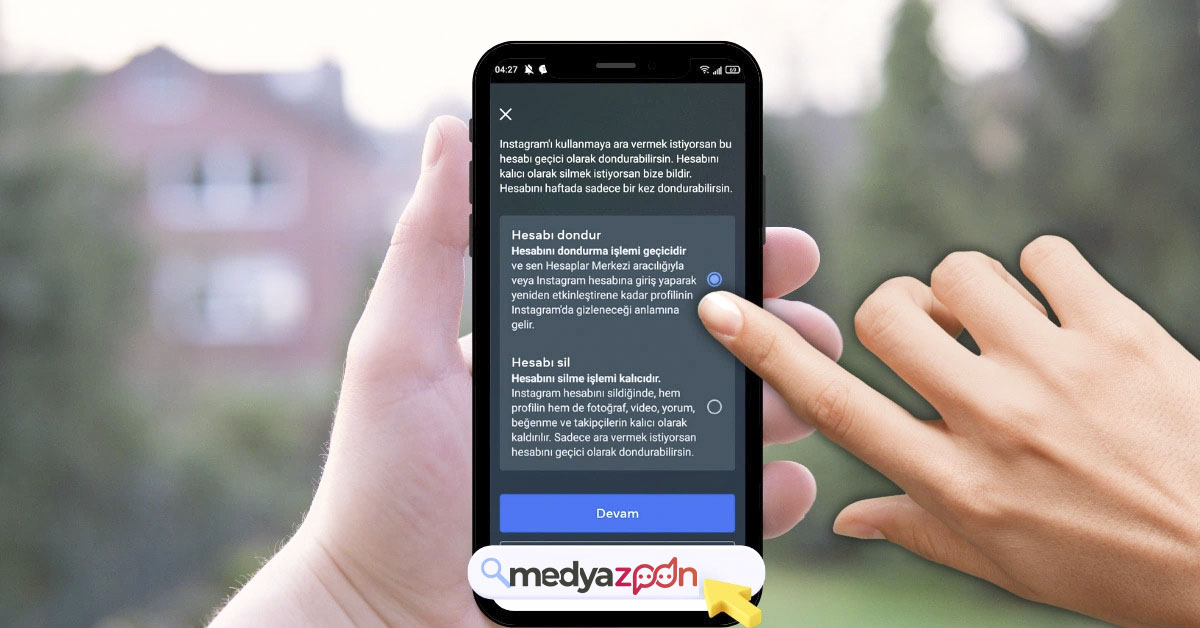 Instagram Dondurma Nasıl Yapılır?