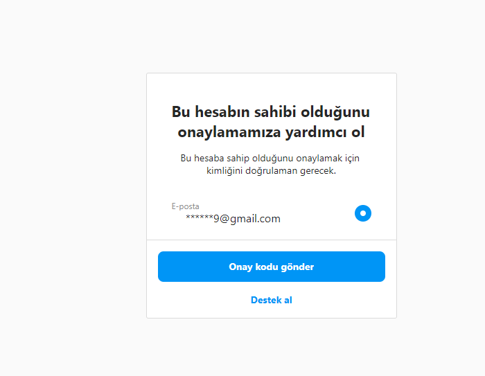 Instagram E-Posta Sorunları